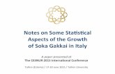 Notes&on&Some&Sta+s+cal&& Aspects&of&the&Growth& of&Soka ... · Members&of&the&Soka&Gakkai&in&Italy! Year& Men& Women& Young&Men& Young&Women& TOTAL& 2003& 7,229! 15,020! 3,526! 6,101!