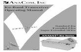 ANACOM, INC Ku-Band Transceiver Operating ... (1) Receiver RF to IF + 18 MHz for 70 MHz IF (optional)