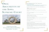 Presented by the Iowa Judicial Branch, the Iowa Department ......Iowa Supreme Court Oral Arguments Constitution Day Presented by the Iowa Judicial Branch, the Iowa Department of Education,