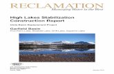 High Lakes Stabilization Construction Report · High Lakes Stabilization Construction Report Uinta Basin Replacement Project Garfield Basin Five Point Lake, Bluebell Lake, ... summary