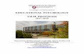 EDUCATIONAL PSYCHOLOGY Ed.M. PROGRAM · 2017-09-20 · 2 Program overview We train students within educational psychology to develop strong methodological skills and a deep understanding