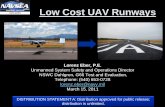 Low Cost UAV Runways · 2017-05-19 · Low Cost UAV Runways Lorenz Eber, P.E. Unmanned System Safety and Operations Director NSWC Dahlgren, G66 Test and Evaluation, Telephone: (540)