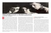 Shostakovich’s Ambivalence - Michael O'Donnellmichael-odonnell.com/PDFs/Shostakovich_review.pdf · Shostakovich always carried a toothbrush and change of underwear in case he was