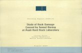 Study of Rock Damage Caused by Tunnel Boring · Study of rock damage caused by tunnel boring at Aspo Hard Rock Laboratory ~u~ Saanio &Riekkola Oy ... petrography, rock mechanical
