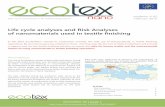 Life cycle analyses and Risk Analyses of nanomaterials ...projects.leitat.org/wp-content/uploads/2016/04/ecotex-nano_newsletter02.pdf · The textile finishing industry uses a broad