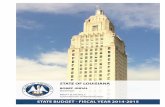 STATE BUDGET - FISCAL YEAR 2014-2015 - doa.la.gov• The FY 2014-2015 Appropriated Budget for the Department of Agriculture and Forestry represents an increase of $3.1 million of total