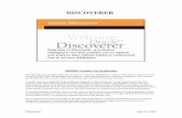 Discoverer Viewer manual, April 2010 - Michigan CancerDiscoverer is a web based reporting software. For Michigan BCCCP, WISEWOMAN and Colorectal purposes, the software will be run