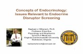 Concepts of Endocrinology: Issues Relevant to …...Concepts of Endocrinology: Issues Relevant to Endocrine Di t S iDisruptor Screening Raphael J. Witorsch, Ph.D. Professor Emeritus