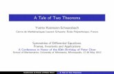A Tale of Two Theorems - School of MathematicsEmmy Noether 1918 and after \In 1918, E. Noether proved two remarkable theorems relating symmetry groups of a variational integral to