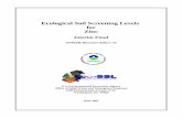 Ecological Soil Screening Levels for Zinc · Ecological Soil Screening Levels (Eco-SSLs) are concentrations of contaminants in soil that are ... the screening stage of an ecological