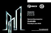 AU-RICS Awards 2019 - headline and event sponsorship doc€¦ · • Quantity surveyors • Project managers • Valuers • Facilities managers • Building surveyors • Professionalism
