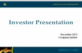 Investor Presentation - Cabot Oil & Gas · 2020-04-07 · OVERVIEW OF CABOT’S 10-WELL PAD OPERATIONS. Bi-fuel metering of natural gas to frac pumps. Water storage tanks. Additional
