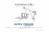 Freedom Lift - Spectrum Products Freedom Lift آ® Part Number 57961 ... lift; a general case footing