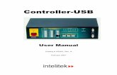 100341-g Controller-USB 0702 · Controller-USB contains the circuits that read the encoder and microswitch signals, and control the motors by means of PWM signals. Analog and digital