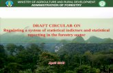 DRAFT CIRCULAR ON Regulating a system of statistical indictors … · statistical activities and sharing statistical information (on 18/11/2016). • Administration of Forestry and