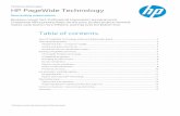 Technical white paper HP PageWide Technology · Technical white paper . HP PageWide Technology . Reinventing expectations . Business moves fast. Professional impressions are paramount.