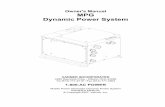Owner's Manual MPG Dynamic Power System · Mobile Power Generator (MPG) Manual Page 7 of 26 Part #D911793 Rev. A 5. Precise AC Voltage Regulation - The Mobile Power Generator regulates
