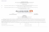 NO x - Allegion/media/Files/A/Allegion-IR/quarterly... · Basic 95.1 95.3 Diluted 95.8 96.1 Dividends declared per ordinary share $ 0.21 $ 0.16 Total comprehensive income $ 99.5 $