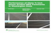 Performance of Class ¾ Inch Dense Graded HMA Pavements …The mix design was conducted at a gyration level of 125, when the traffic volume and speed only required a 100 gyration mix.