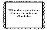 Kindergarten Curriculum Guide - Cumberland Valley School ... · Count, pronounce, blend, and segment syllables in spoken words. Blend and segment onsets and rimes of single-syllable