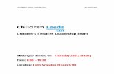Children’s Services Leadership Team 1.pdf · 3 Ofsted Inspection of Safeguarding and LAC Services. 3.1 Ken Morton delivered a brief update on the Inspection of Safeguarding and