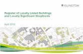 Register of Locally Listed Buildings and Locally ... of...آ  Register of Locally Listed Buildings and