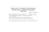 Tenure Track Process Statutes (Amended) 2010 - …...Statutes vide its letter No.PDO/QA/HEC/006/91 dated 18.12.2007 and Version 2.0 of January 1, 2008 Implementation of these statutes