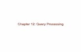 Chapter 12: Query Processing - CBCB– The query-execution engine takes a query-evaluation plan, executes that plan, and returns the answers to the query. • Optimizer – there are