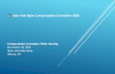 New York State Compensation Committee 2018...Compensation Committee Public Hearing. November 28, 2018 . State University Plaza. Albany, NY. New York State Compensation Committee 2018