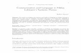 Luhmann’s Systems-Theory - SciELOLuhmann’s Systems-Theory Kathrin Maurer1 Abstract: This article investigates the function and reality of language in Niklas Luhmann‘s systems