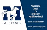Welcome Back to Millburn Middle School€¦ · Welcome Back to Millburn Middle School 2019-20 School Year PTO 2018-19 Principal’s Report 9/6/10