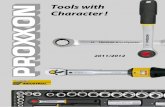 Tools with Characterdata.probauteam.info/pdf/proxxon_industrial_uk.pdf · Highest quality, exceeds DIN/ISO require-ments for hardness and maximum torque. Individual size tolerances