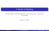 A Model of Modeling - Itzhak Gilboa...A Model of Modeling Itzhak Gilboa, Andy Postelwaite, Larry Samuelson, and David Schmeidler March 2, 2015 GPSS Model of Modeling March 2, 2015