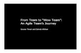 Gourav Tiwari and Zainab Alikhan - Agile Alliance · An Agile team…being mechanical in following practices Though they got the work done… they missed sprint commitments often