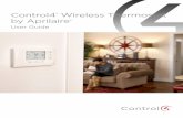 Control4 Wireless Thermostat by Aprilaire User Guide · as specified in this Control4 Wireless Thermostat by Aprilaire User Guide and Control4 Wireless Thermostat by Aprilaire Safety