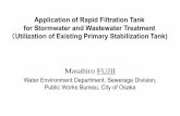 Application of Rapid Filtration Tank for Stormwater …gcus.jp/wp/wp-content/uploads/2011/10/Application-of...Application of Rapid Filtration Tank for Stormwater and Wastewater Treatment