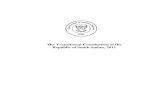 The Transitional Constitution of the Republic of South ... · the transitional constitution of the republic of south sudan, 2011 arrangement of parts, chapters and articles article