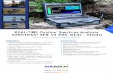 REAL-TIME Outdoor Spectrum Analyzer SPECTRAN XFR V5 …...Min, Max, AVG, Peak, QPeak, special (in preparation) dBm, dBµV, V/m, A/m, W/m², dBµV/m, W/cm²-200dBm to 100dBm Video RAM