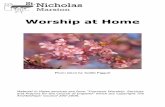 Worship at Home 2020 - stnicholasmarston.org.uk€¦ · worship in isolation - 10am PAGE 23 - Alternative Prayer Ideas: PAGE 23 - The Examen PAGE 23 - Lectio Divina PAGE 24 - A Pray