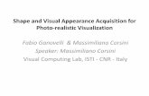Shape and Visual Appearance Acquisition for Photo …vcg.isti.cnr.it/~ganovell/bertinoro/L6_BRDF.pdfShape and Visual Appearance Acquisition for Photo-realistic Visualization Fabio