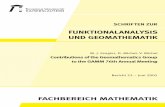 FUNKTIONALANALYSIS UND GEOMATHEMATIK · [1] M. J. FENGLER: Vector Spherical Harmonic and Vector Wavelet Based Non-Linear Galerkin Schemes for Solving the Incompressible Navier-Stokes