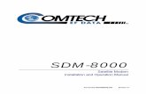 SDM-8000 SATELLITE MODEM...SDM-8000 Satellite Modem Installation and Operation Manual Filename: T_ERRATA 1 Errata A Comtech EFData Documentation Update Subject: Added Modulator Configuration