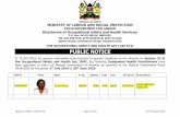 PUBLIC NOTICE - Home - The State Department for LabourDr.Jane Munyi 3065292 40488 00100 Nairobi 0722206430 janemunyi@kenya– airways.com . Approved DHPs 2018/19 FY Page 2 thof 15