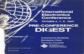 PRE-CONFERENCE DIGESTpagiamt/kcsmith/1969_typewriting...^International Electronics Conference OCTOBER 6, 7, 8, 1969 PRE-CONFERENCE DIGEST Automotive Building Exhibition Park Toronto,