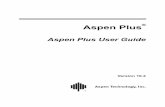 ASPEN PLUS® User Guide - ULisboaweb.ist.utl.pt/~ist11038/acad/Aspen/AspUserGuide10.pdf · 2006-05-08 · Starting Aspen Plus.....1-2 Connecting to the Aspen Plus Host Computer.....1-3