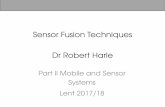 Sensor Fusion Techniques Dr Robert Harle · Sensor Fusion Techniques Dr Robert Harle Part II Mobile and Sensor Systems Lent 2017/18. ... displacements and headings (dead reckoning)