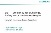 SBT – Efficiency for Buildings, Safety and Comfort for People€¦ · SBT – Efficiency for Buildings, Safety and Comfort for People Heinrich Hiesinger, Group President Capital
