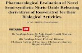 Pharmacological Evaluation of Novel Semi-synthesised ...… · Pharmacological Evaluation of Novel Semi-synthetic Nitric-Oxide Releasing derivatives of Resveratrol for their Biological