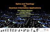 Spins and Topology Quantum Information Applicationsmotor1.physics.wayne.edu/~cinabro/cinabro/education/researchintr… · Scharf, and I. Žutić, Phys. Rev. Lett. 117, 077002 (2016)