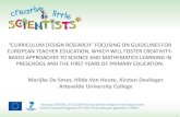 “URRIULUM DESIGN RESEARH” FOUSING ON GUIDELINES FOR ... · design (and related prototypical design principles). Towards the development of curriculum guidelines and design principles
